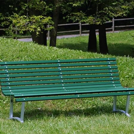 Panchina Milano verde | Fonderie Lamperti